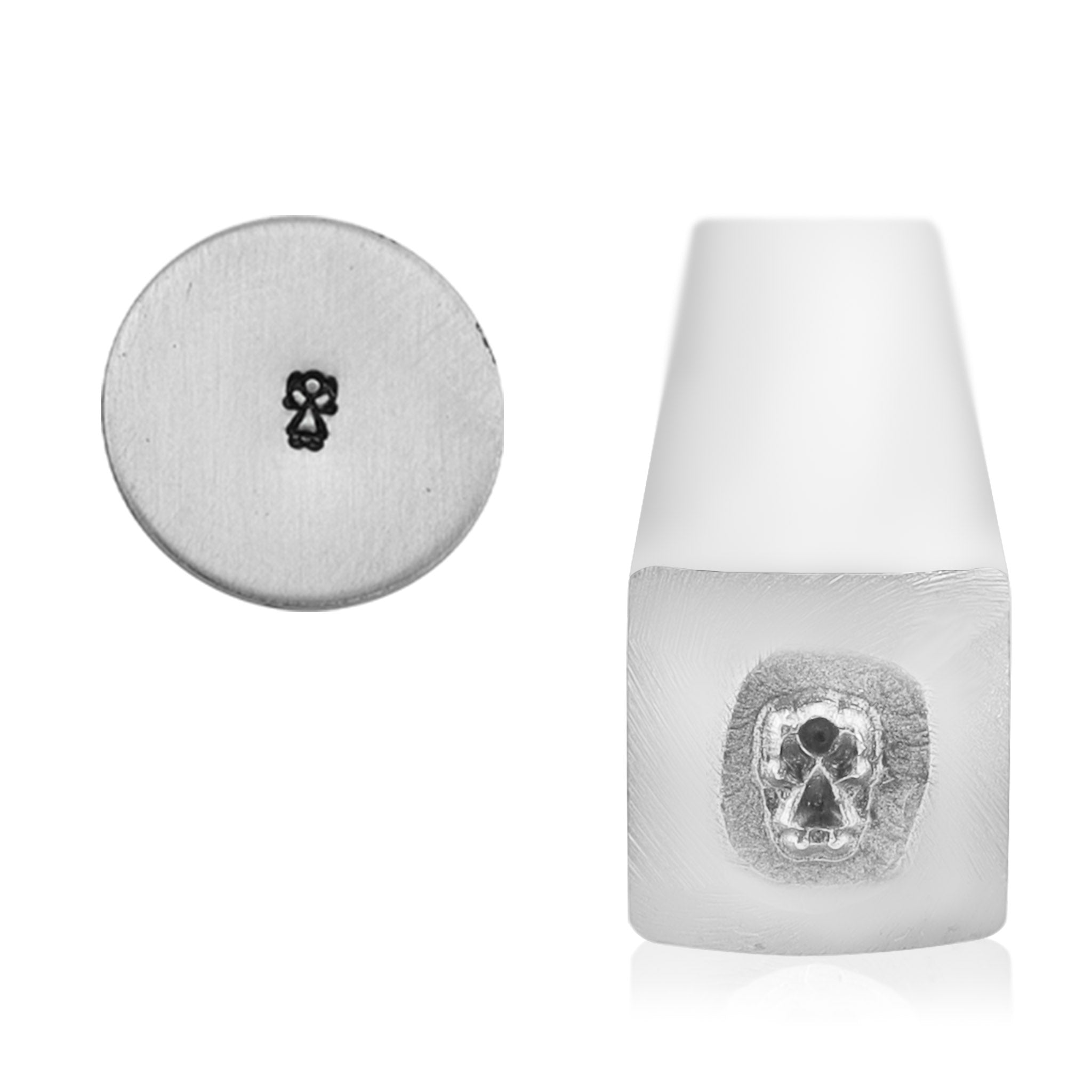 Stick Figure Girl Symbol Stamp