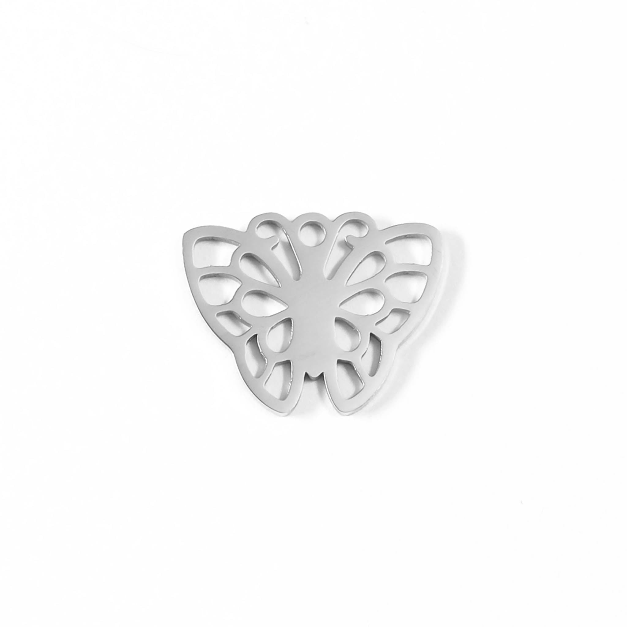 18K Gold PVD Stainless Steel Butterfly Charm