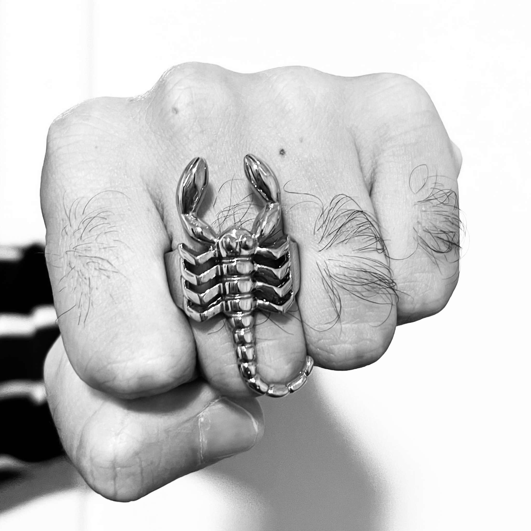 Stainless Steel PVD Coated Scorpion Men's Ring