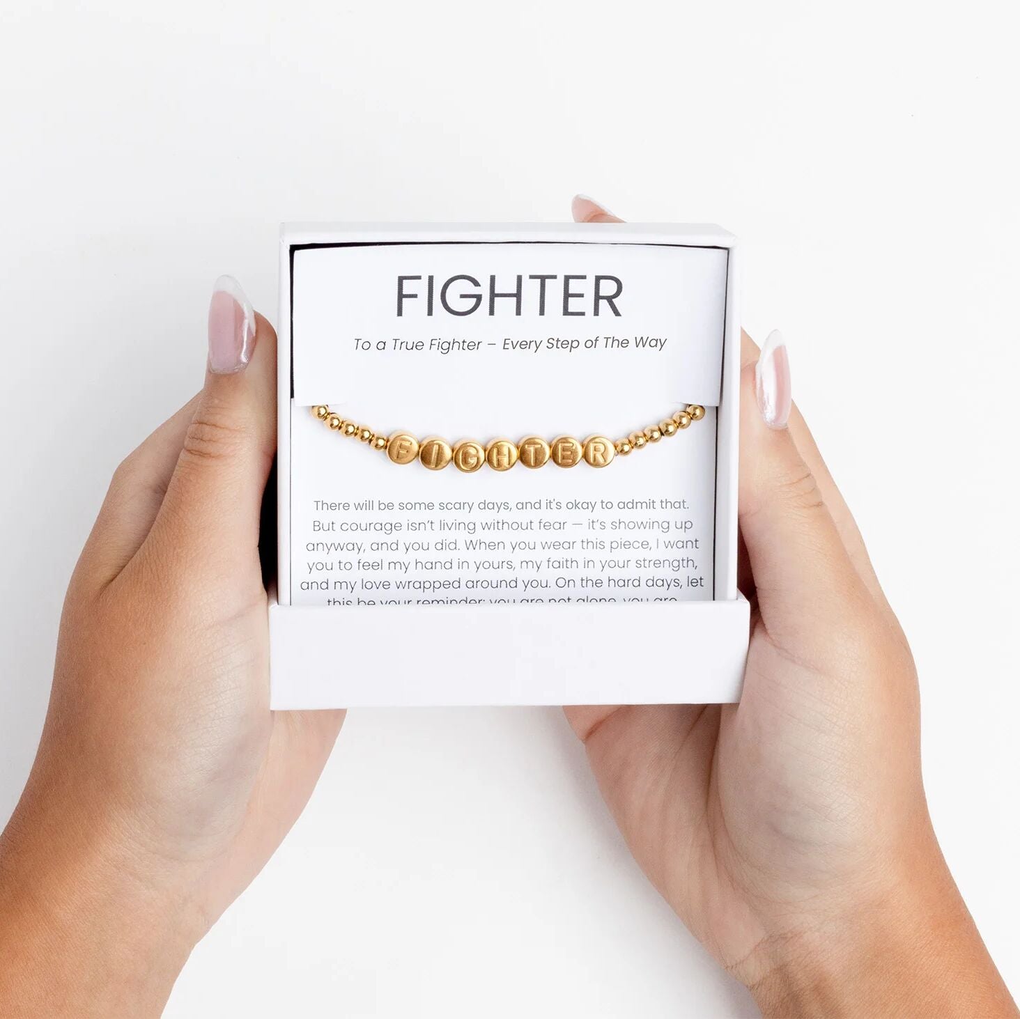 18K Gold PVD Stainless Steel The Fighter Bracelet Gift Set