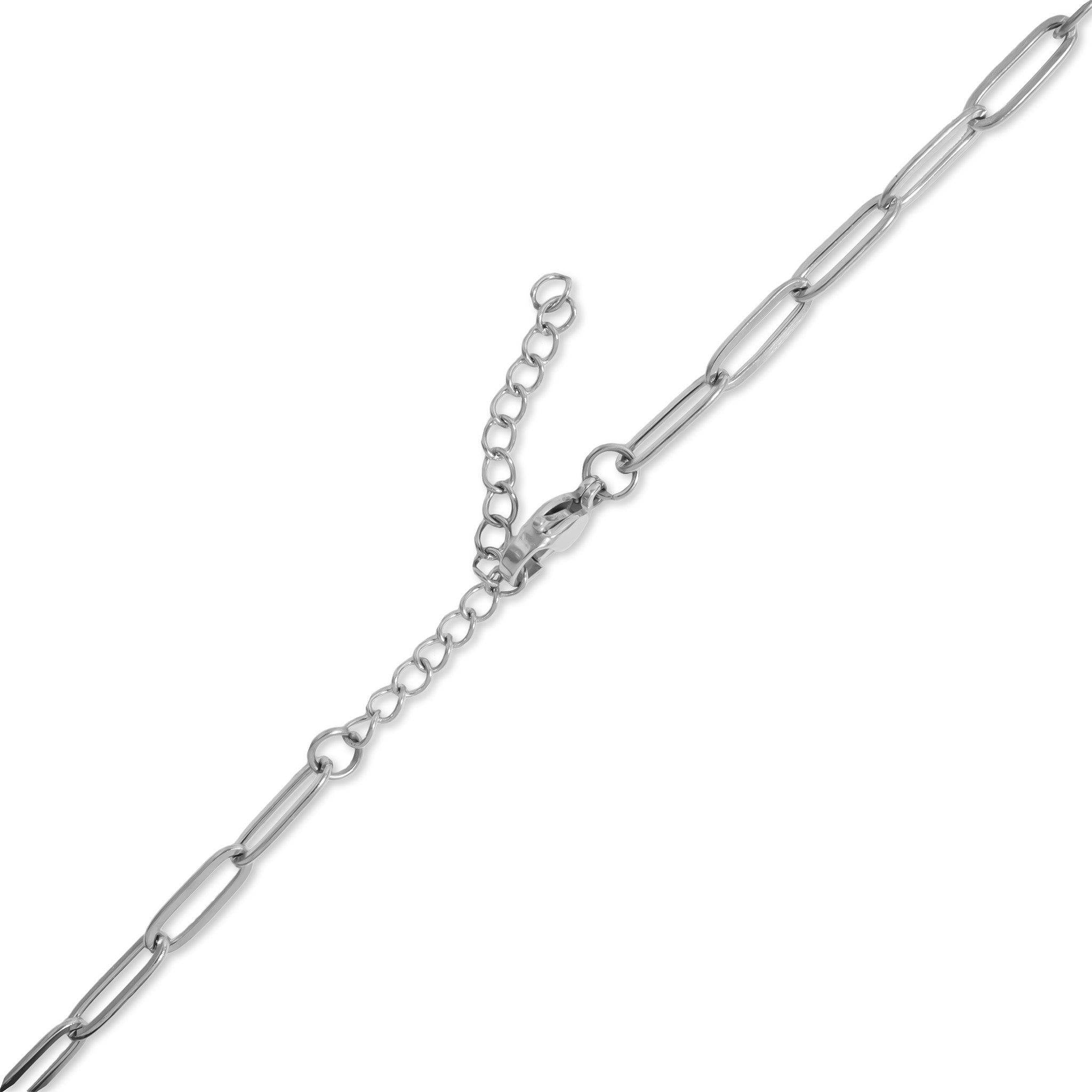 18K Gold PVD Stainless Steel Cancer Awareness Carabiner Necklace