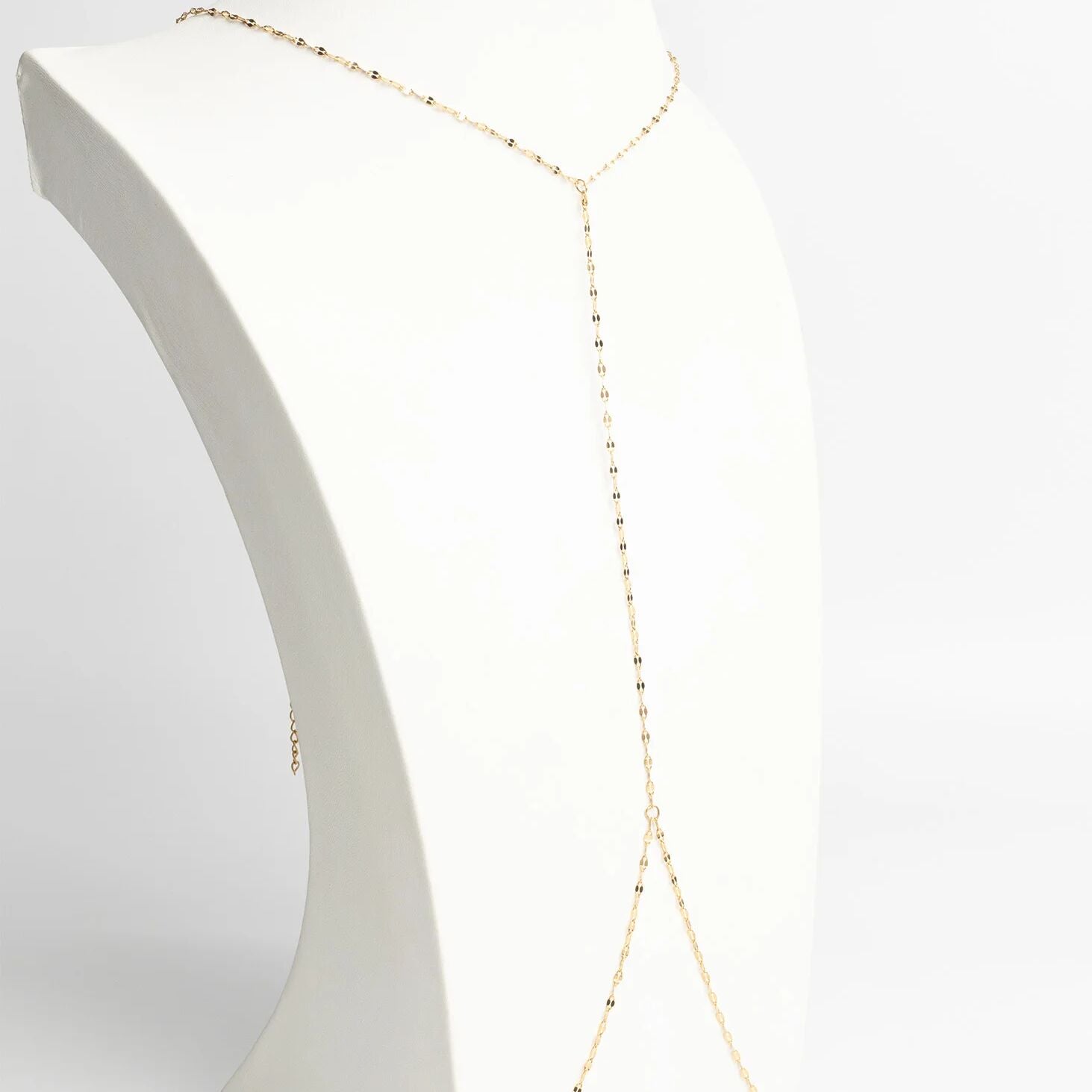 18K Gold PVD Stainless Steel Full Body Chain Lip Chain