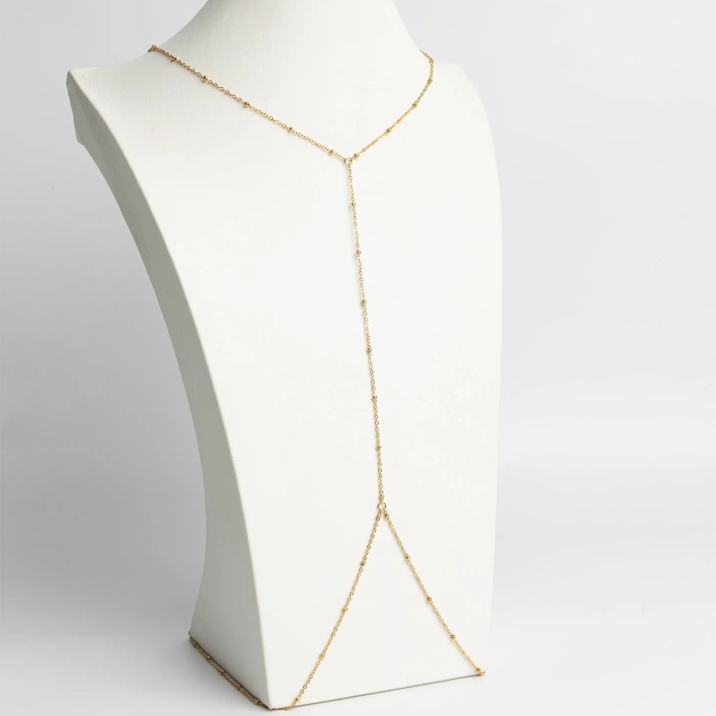 18K Gold PVD Stainless Steel Full Body Chain Satellite
