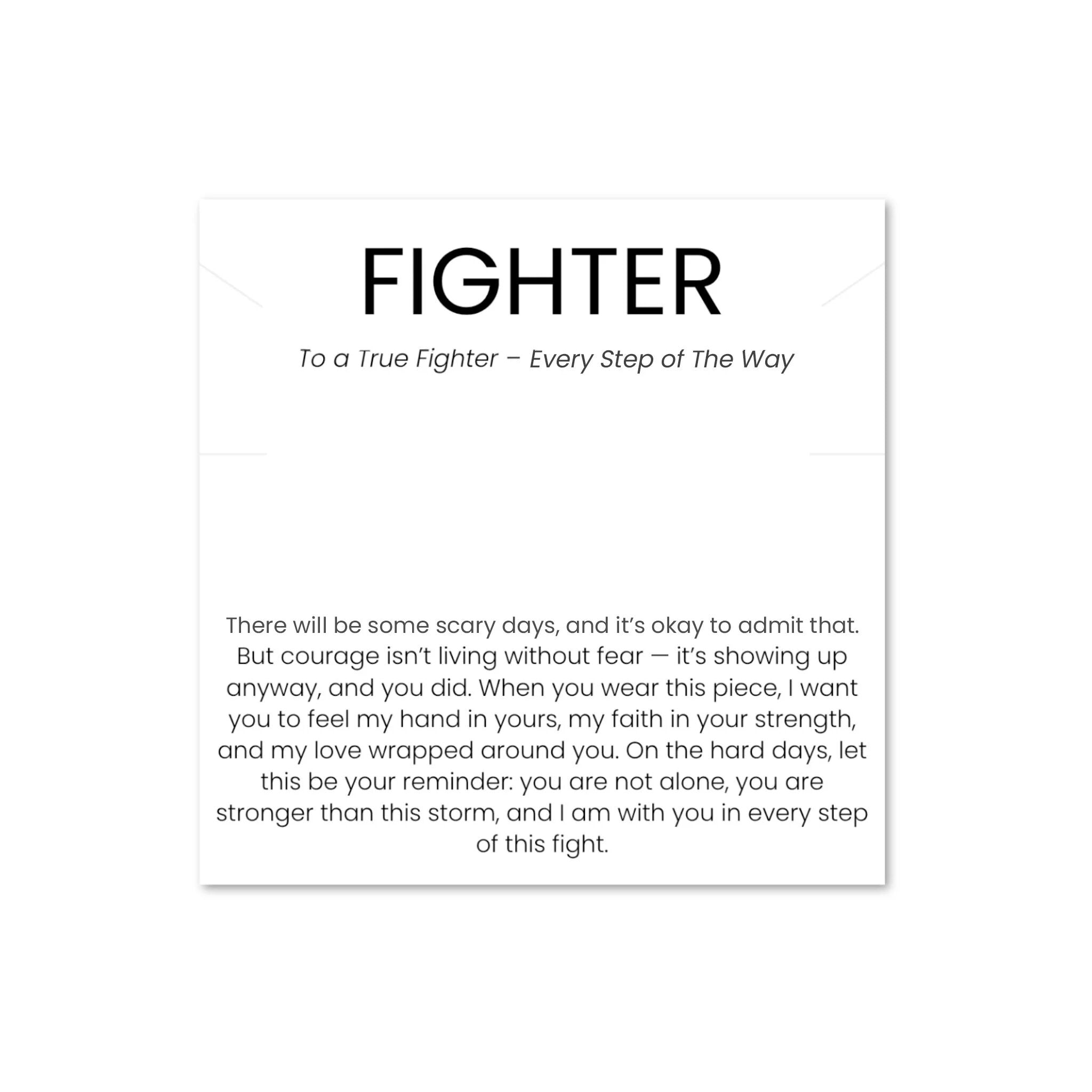 The Fighter Bracelet Gift Set Card