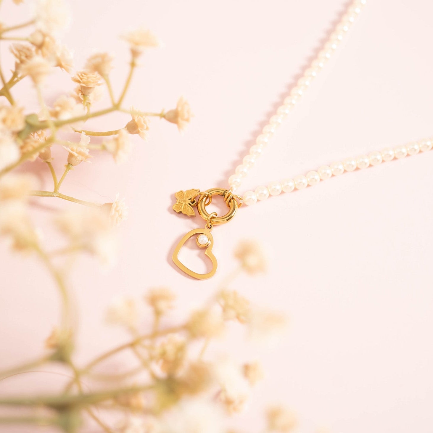18K Gold PVD Stainless Steel Garden Charm Set