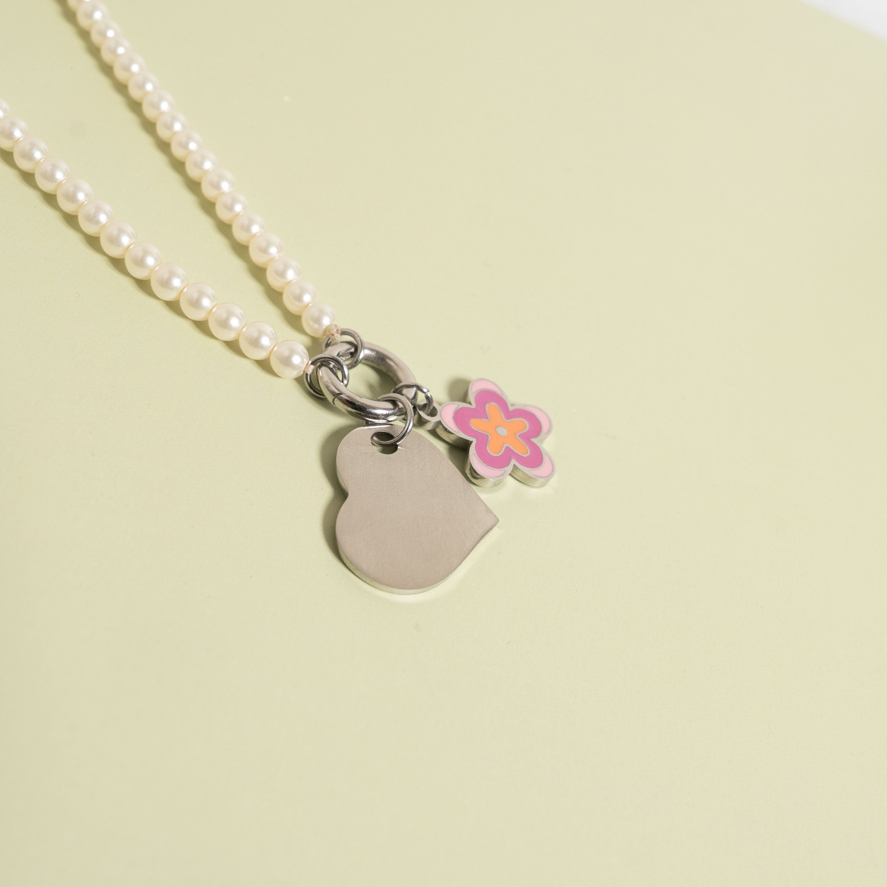 Stainless Steel Polished Heart Pendant