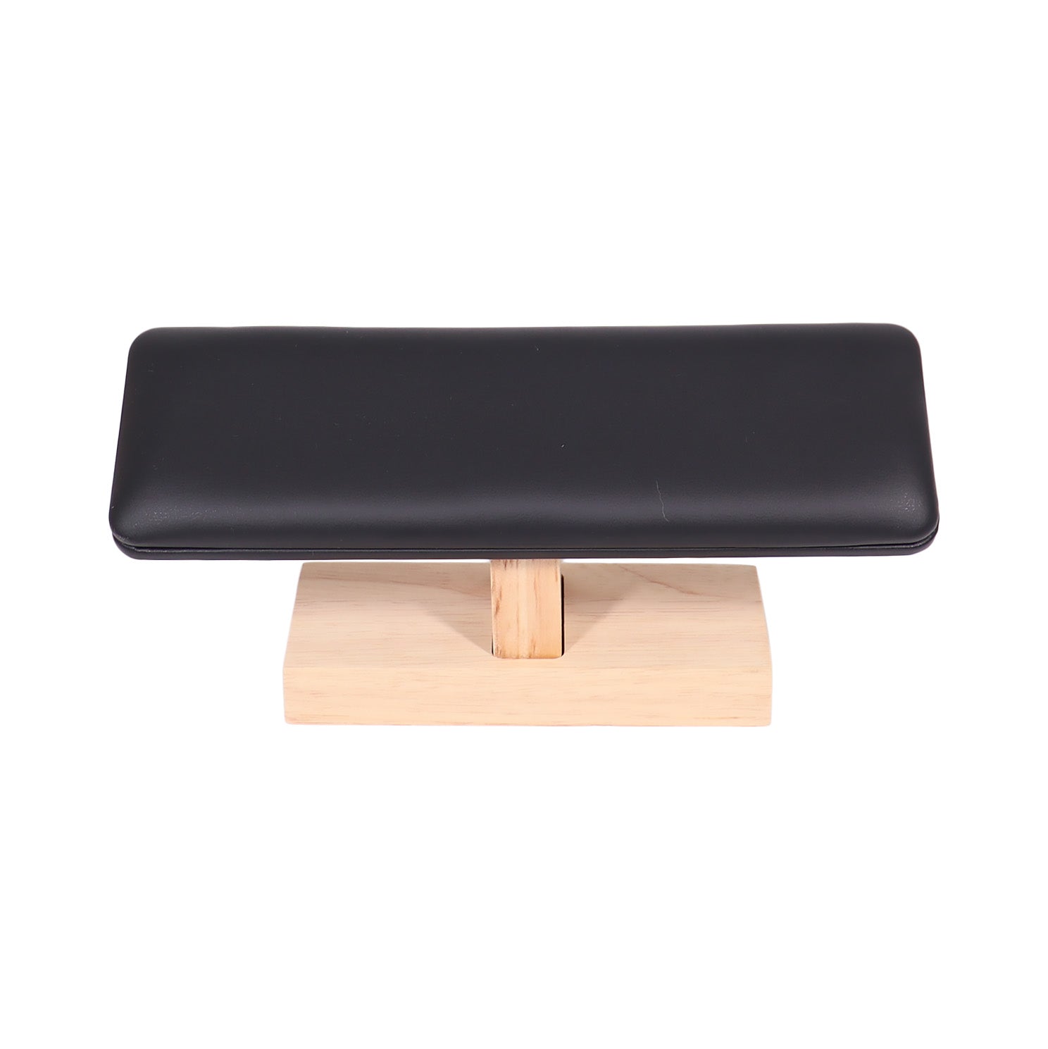 Natural Wood & Leather Single Tier Bracelet Display