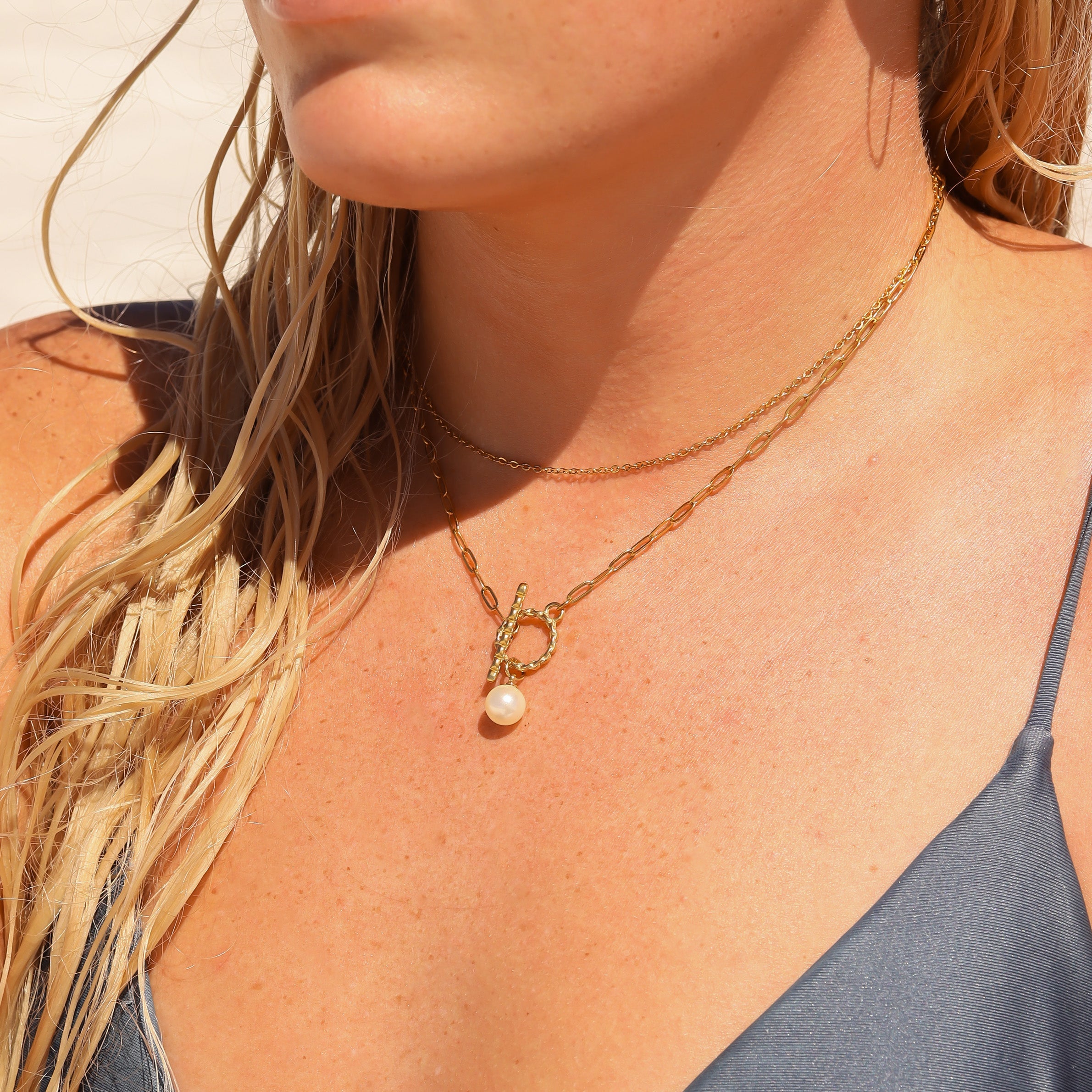 18K Gold PVD Stainless Steel Paperclip Chain - By The Foot