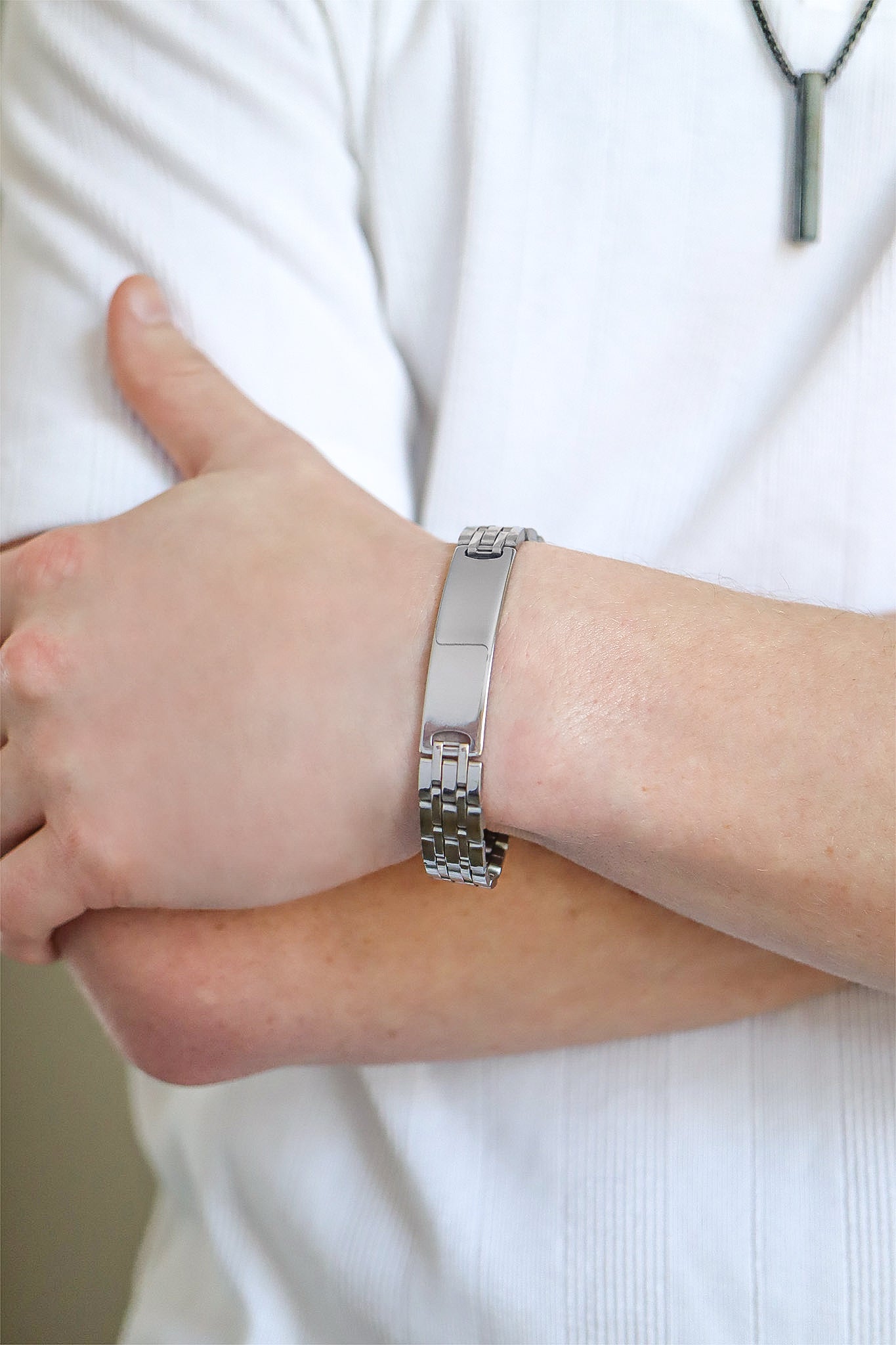 Stainless Steel Engravable ID Bracelet