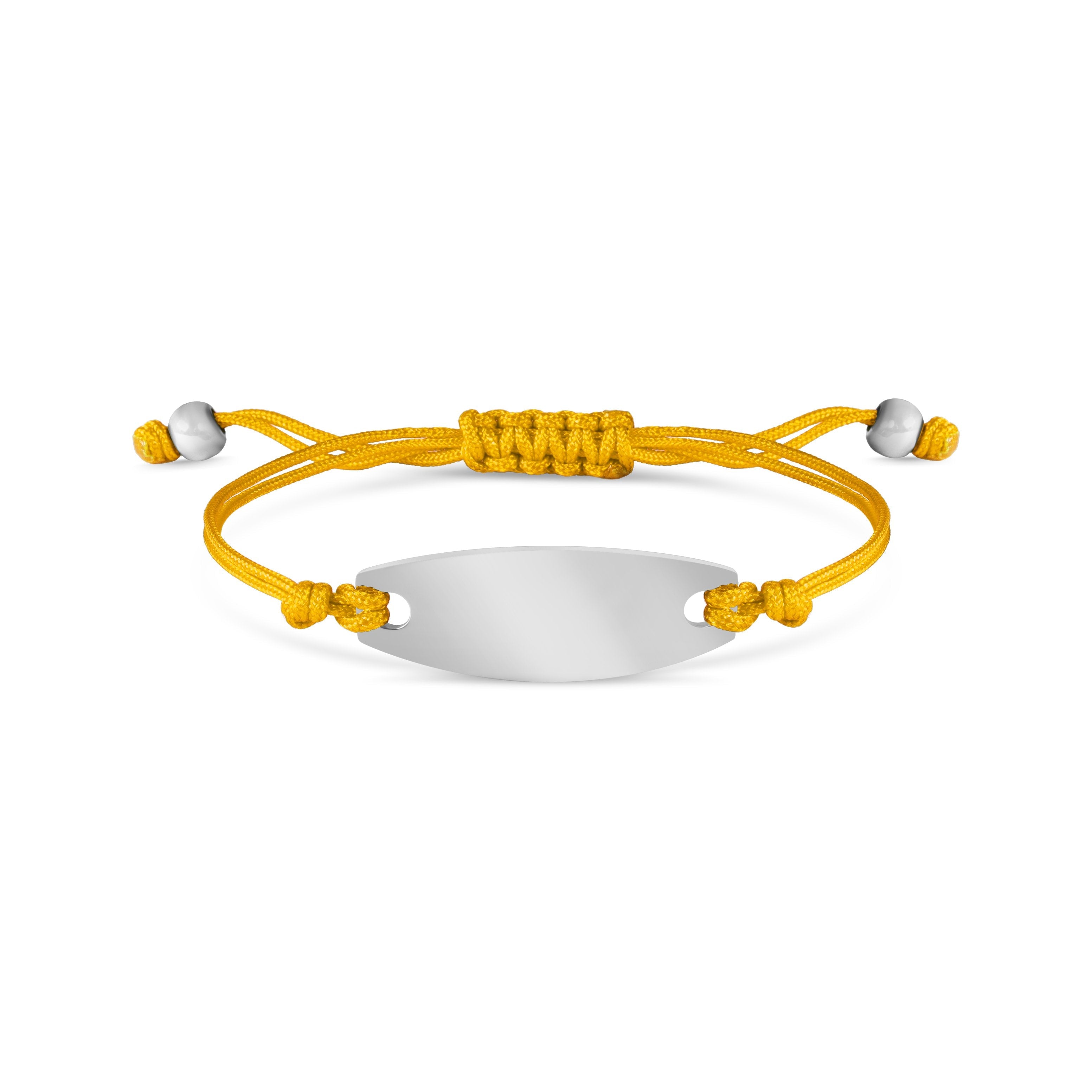 Engravable Oval ID Friendship Bracelet