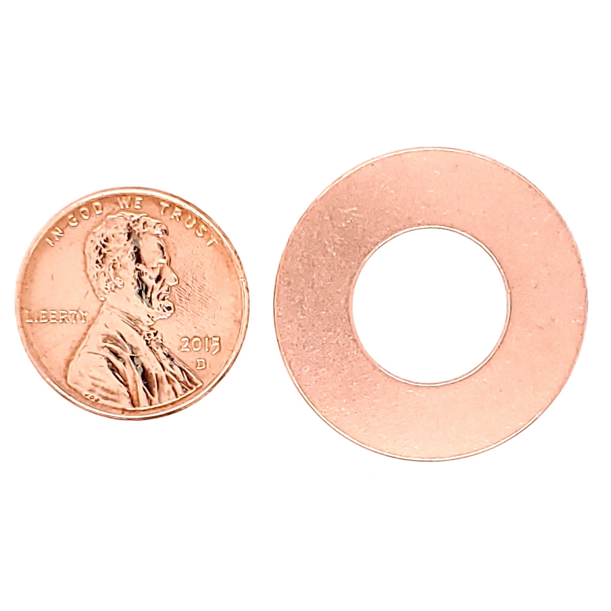 Copper Blank Washer Pendant
