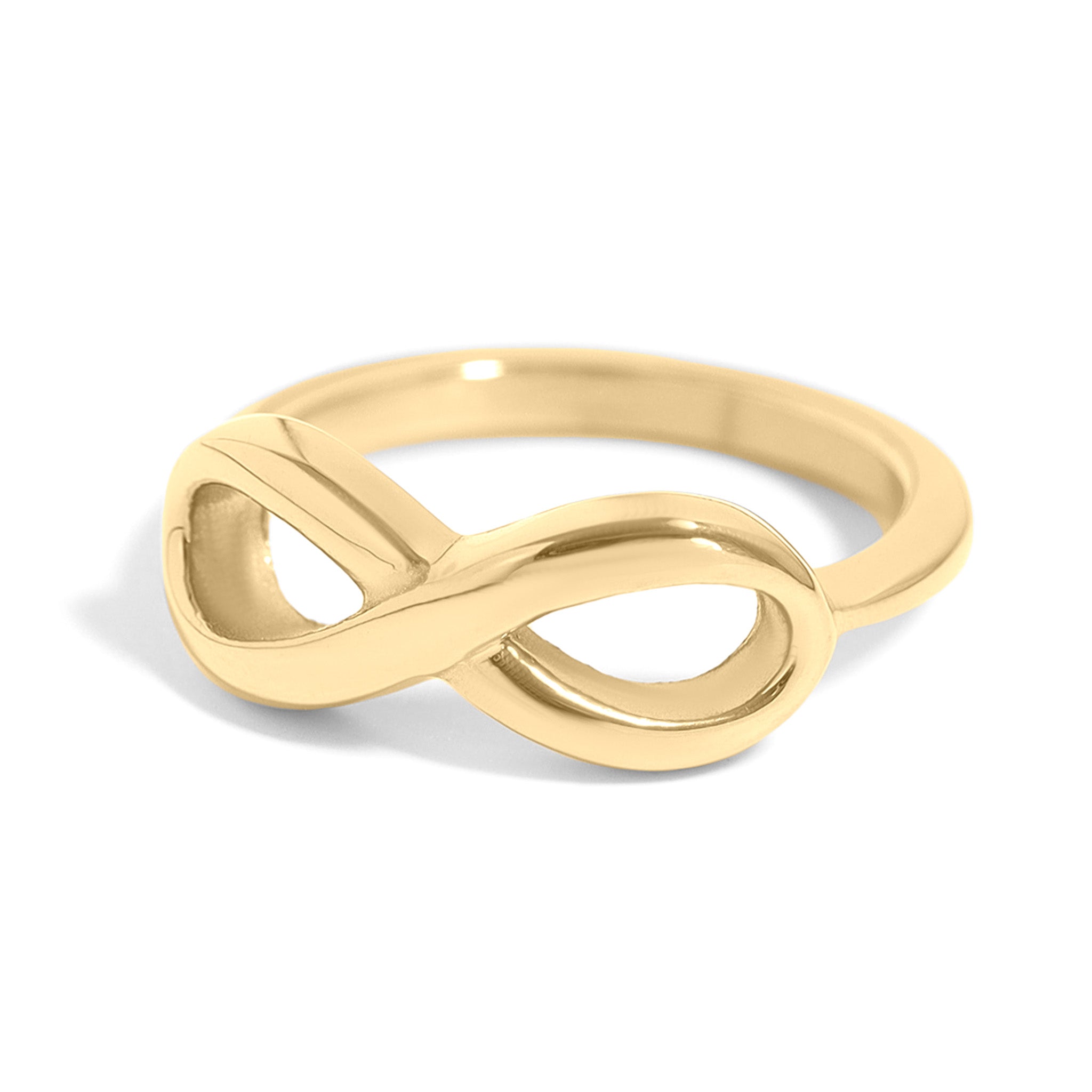 18K Gold PVD Stainless Steel Infinity Ring