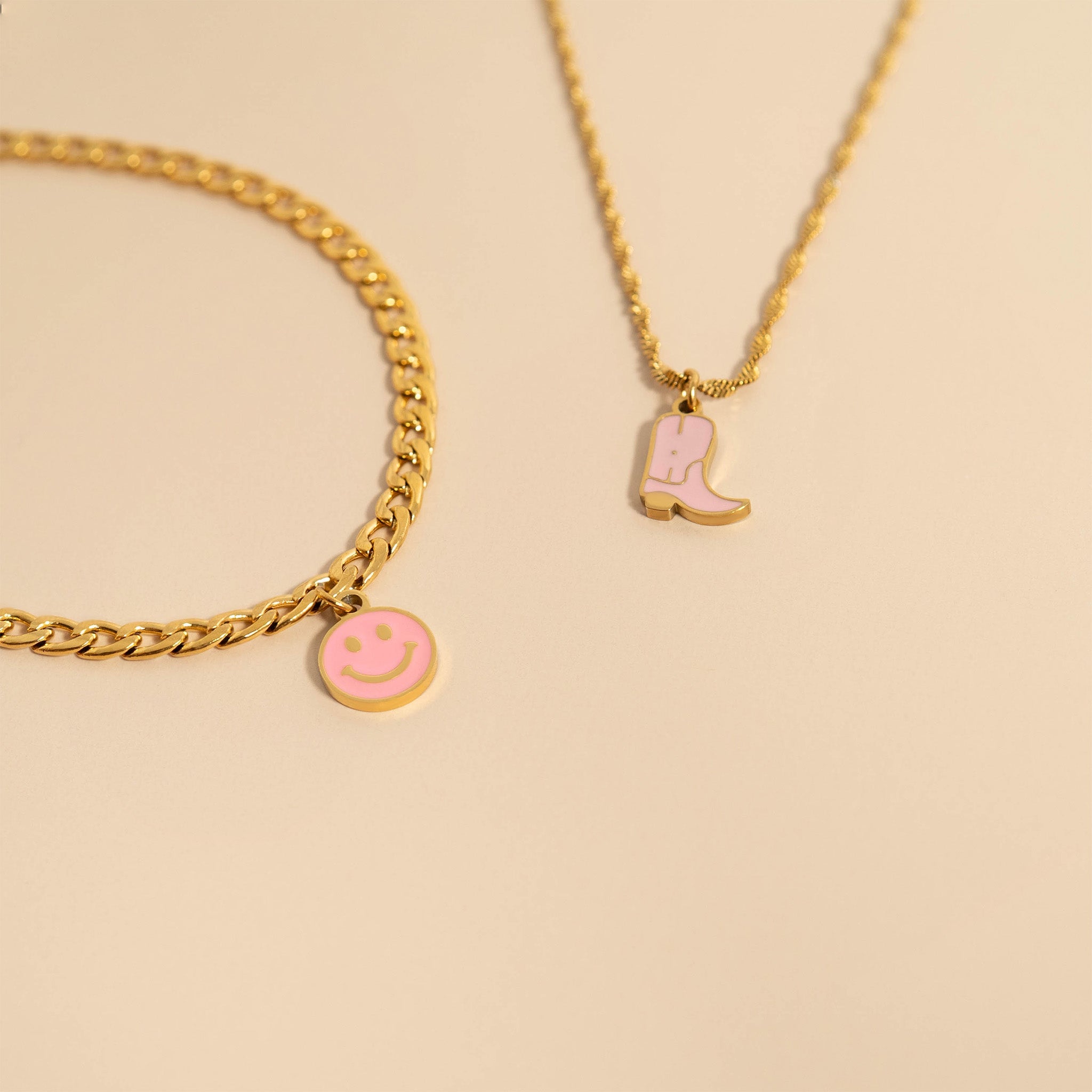 18K Gold PVD Stainless Steel Curb Chain - By The Foot