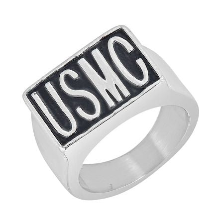"USMC" Stainless Steel Women's Ring