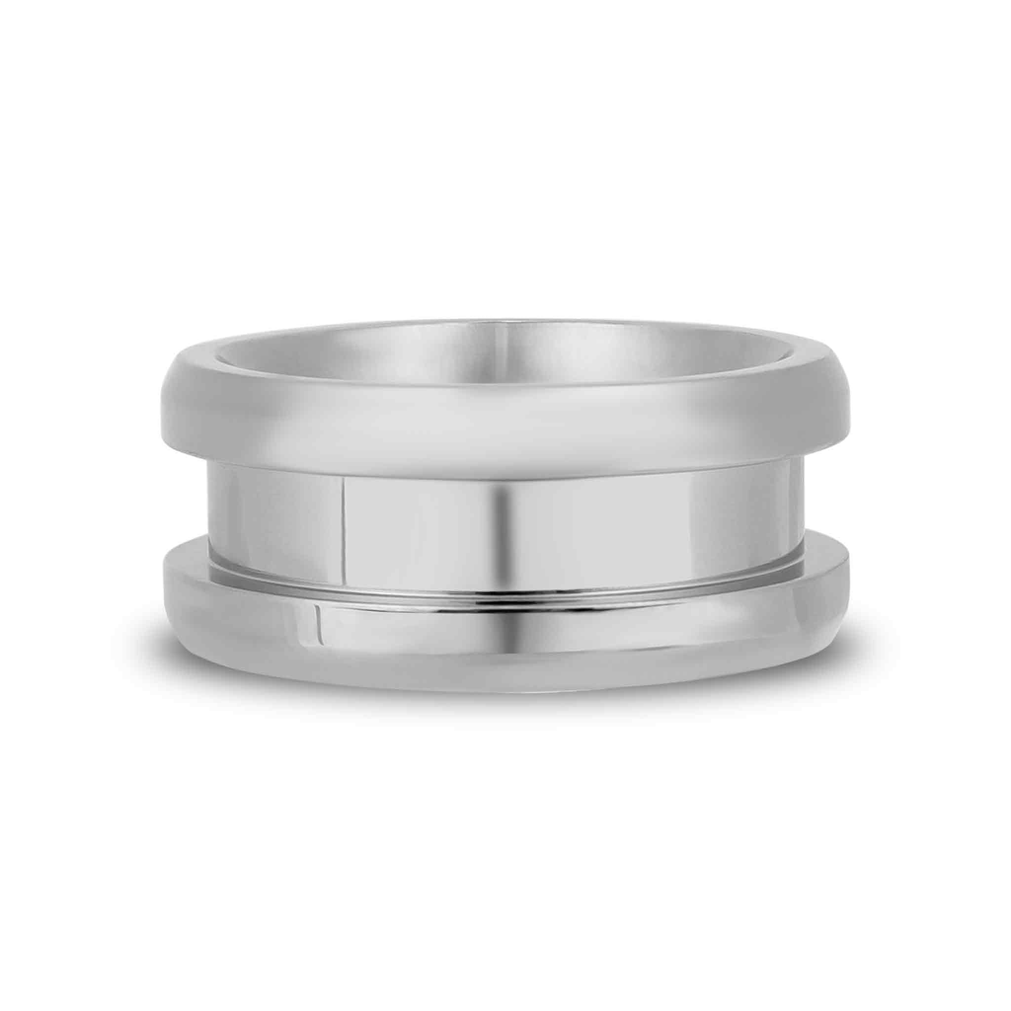 Stainless Steel Channel Inlay Ring Blank