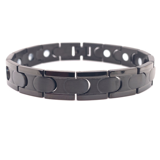 Black Stainless Steel Magnetic Bracelet