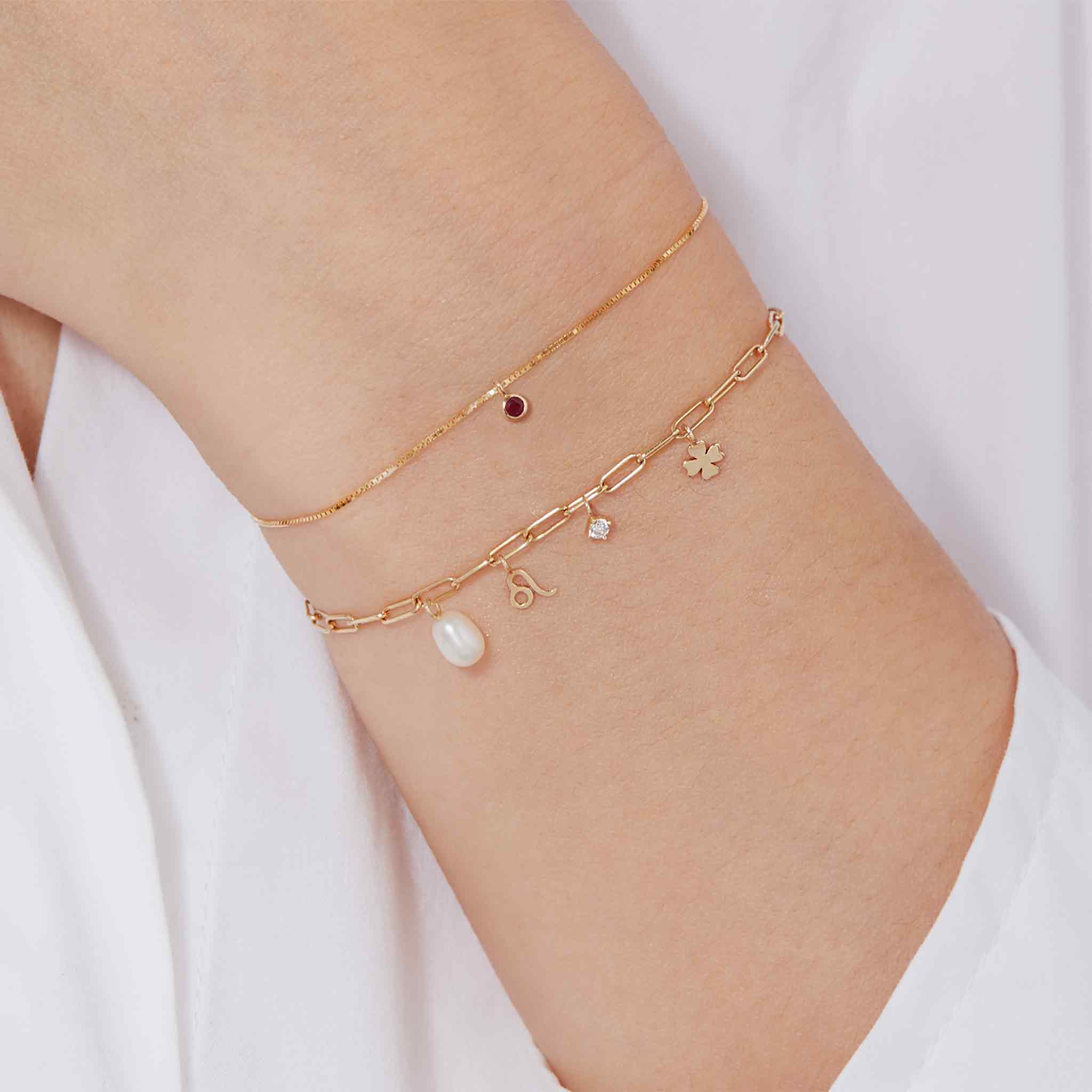 2.0 mm Fine Paperclip Chain 14K Solid Rose Gold Permanent Jewelry Link - By the Inch