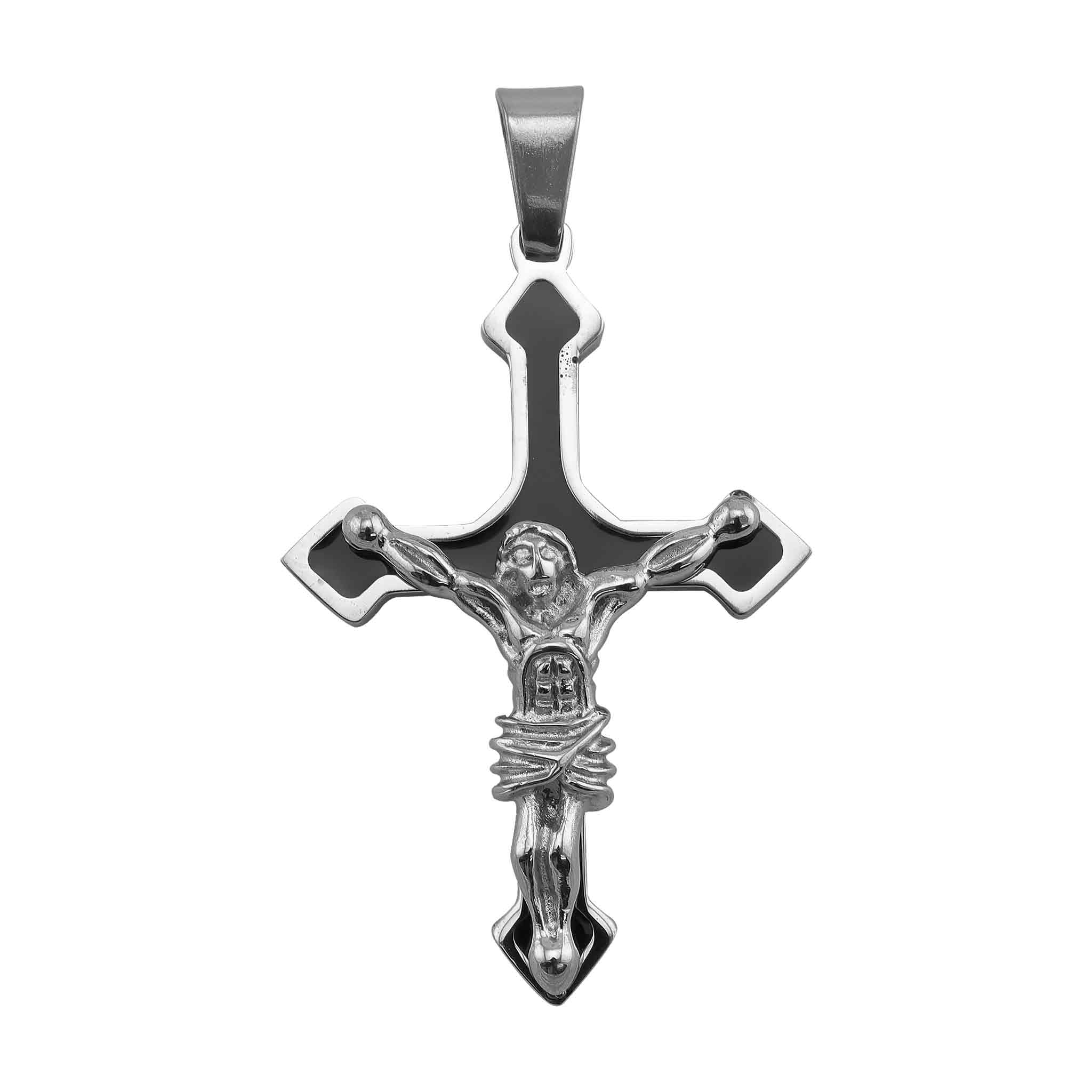 Crucifix Cross Stainless Steel Pendant