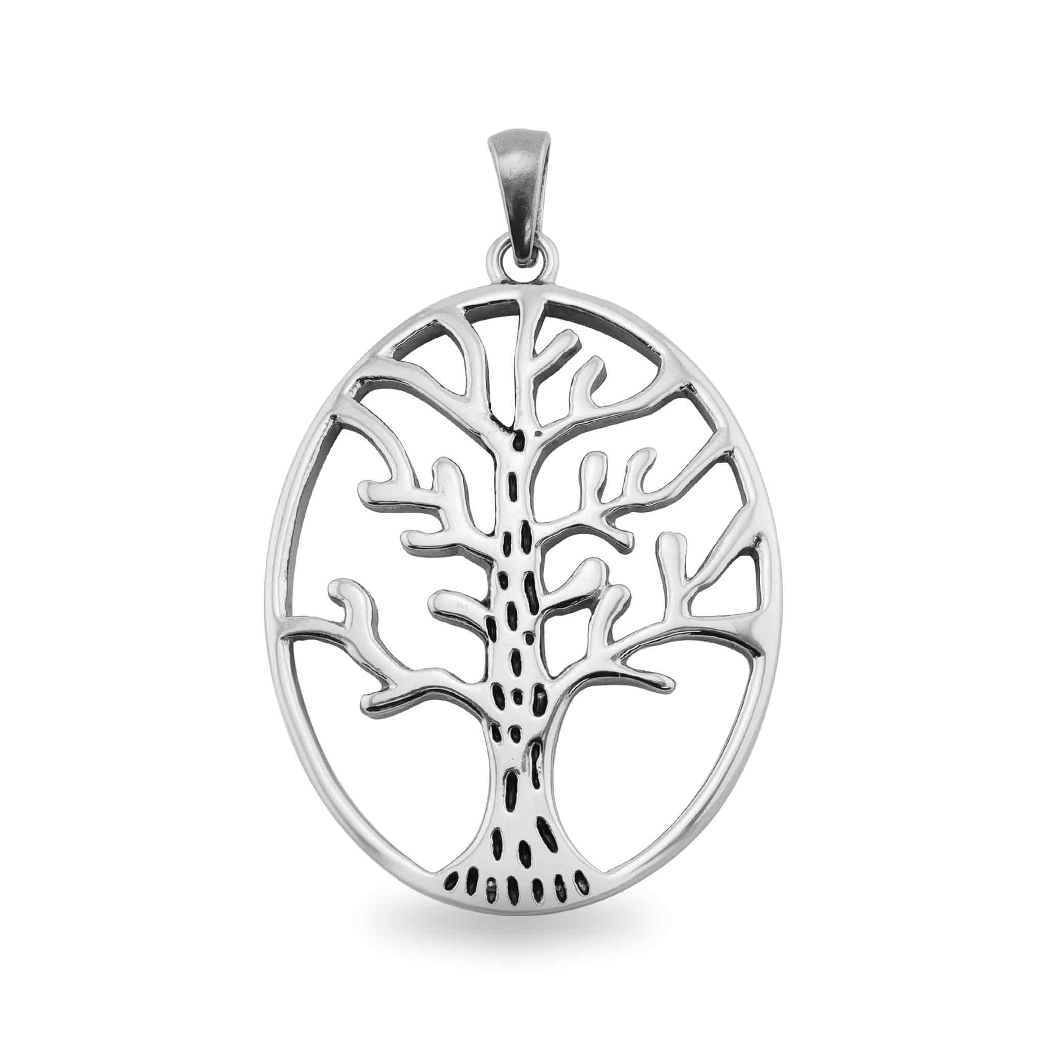 Stainless Steel Tree of Life Pendant