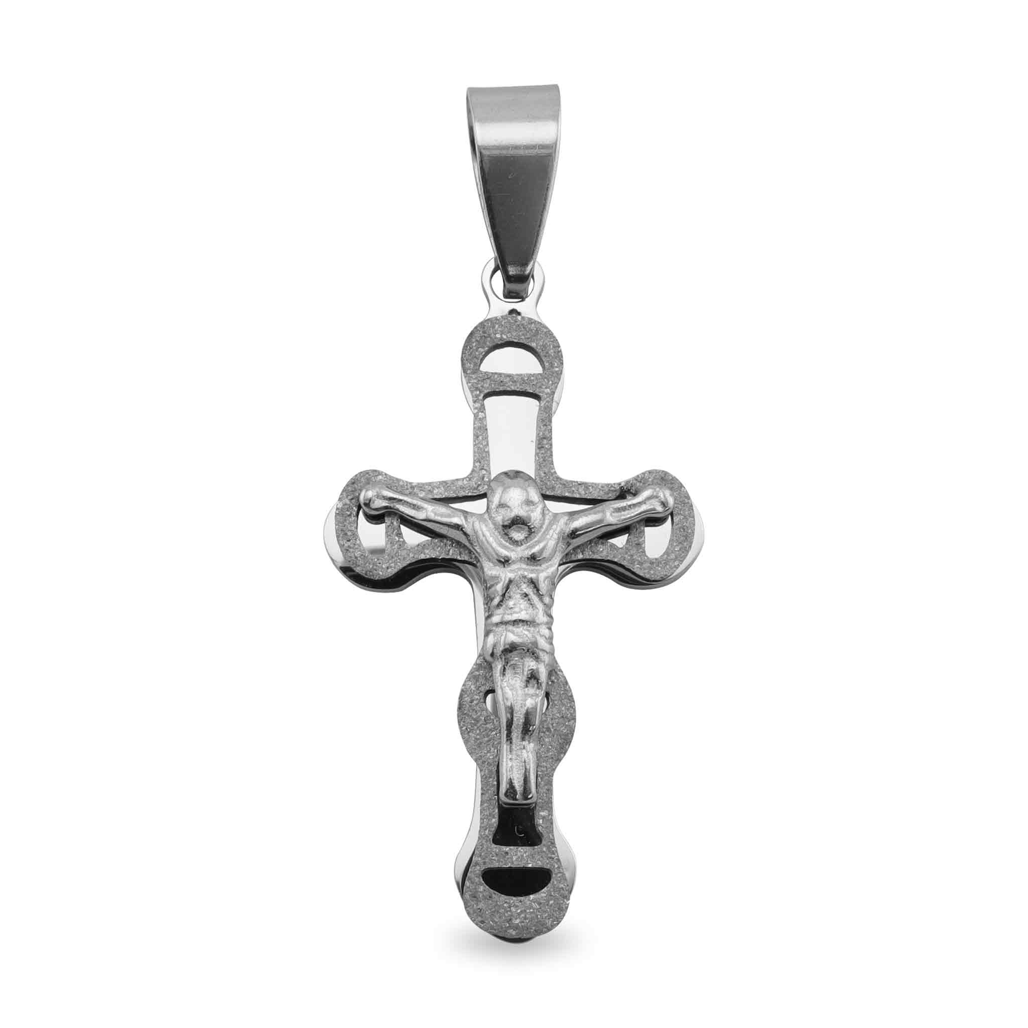 Stainless Steel Crucifix Cross Pendant