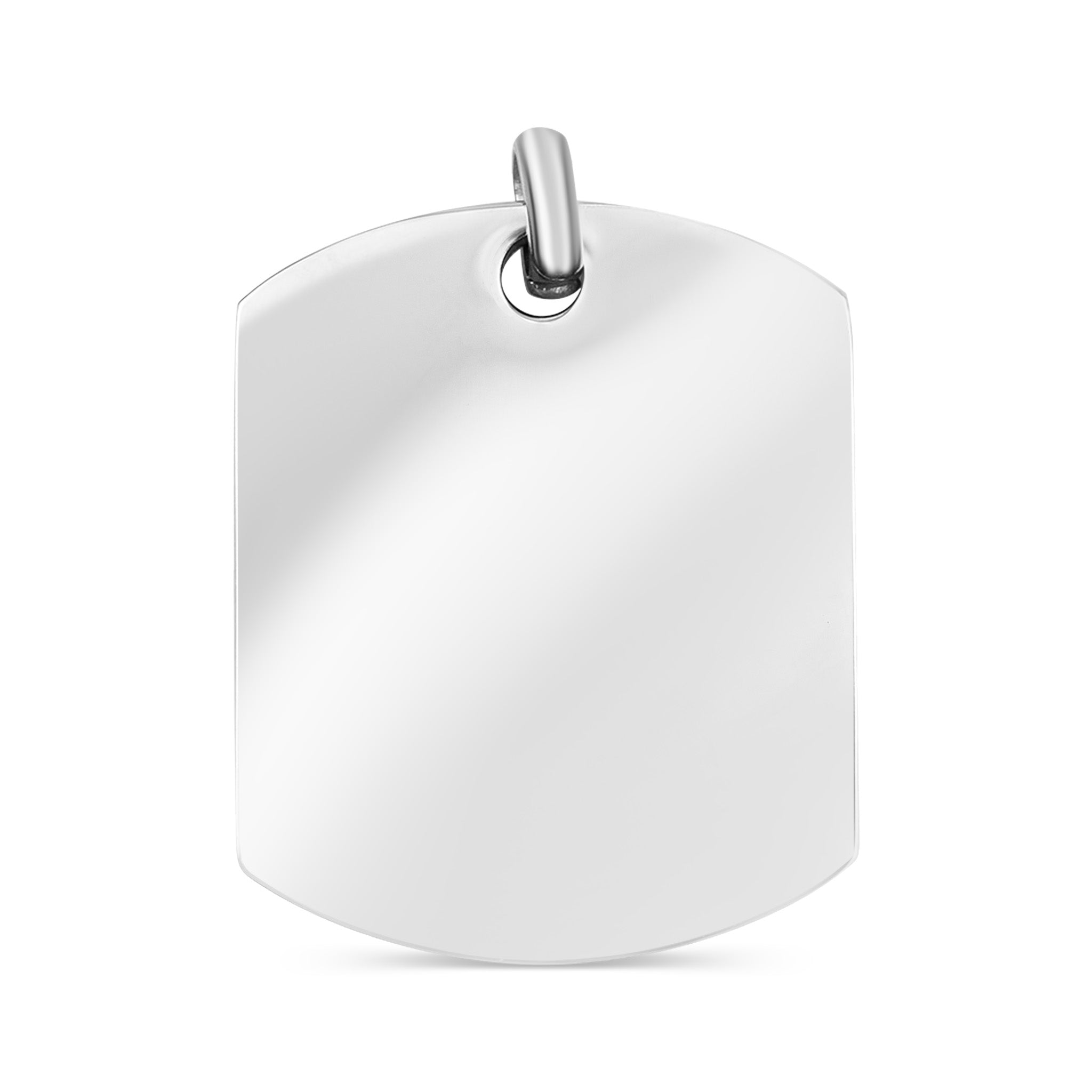 18K Gold PVD Stainless Steel Blank Dog Tag Pendant