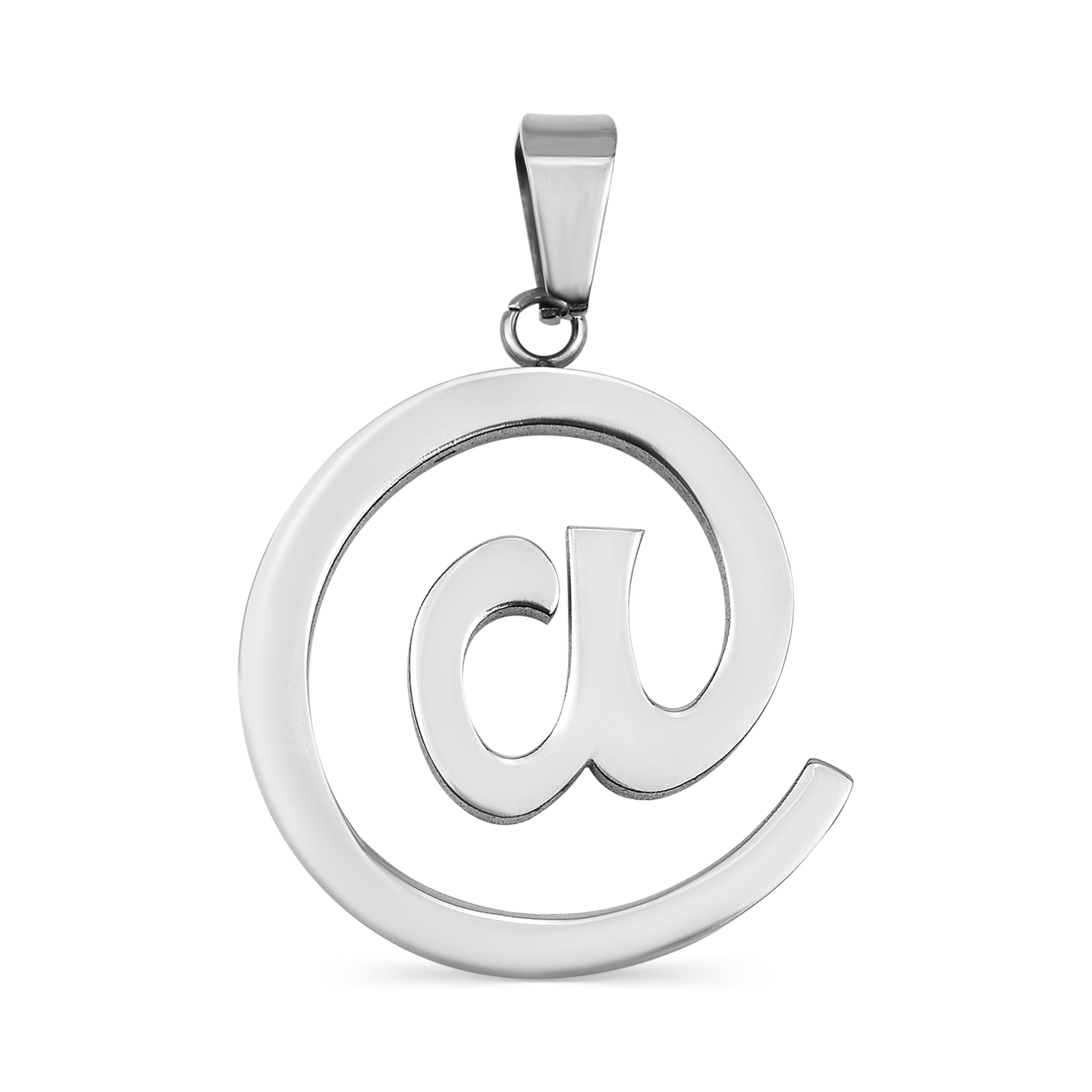 "@" Symbol Stainless Steel Pendant