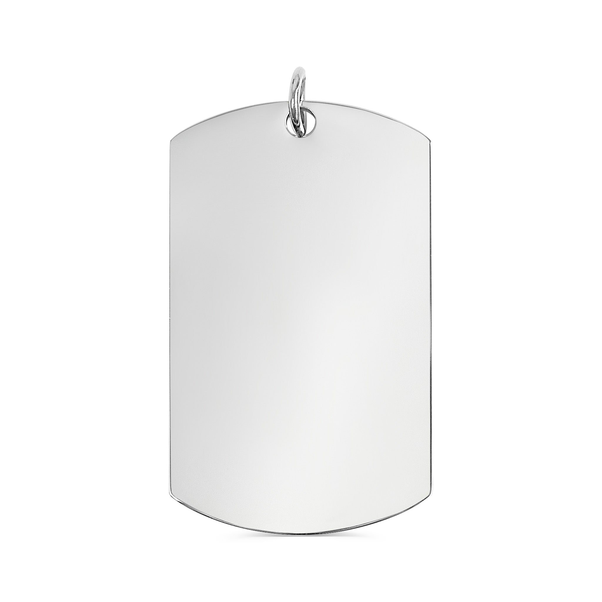 Stainless Steel Blank Polished Dog Tag Pendant
