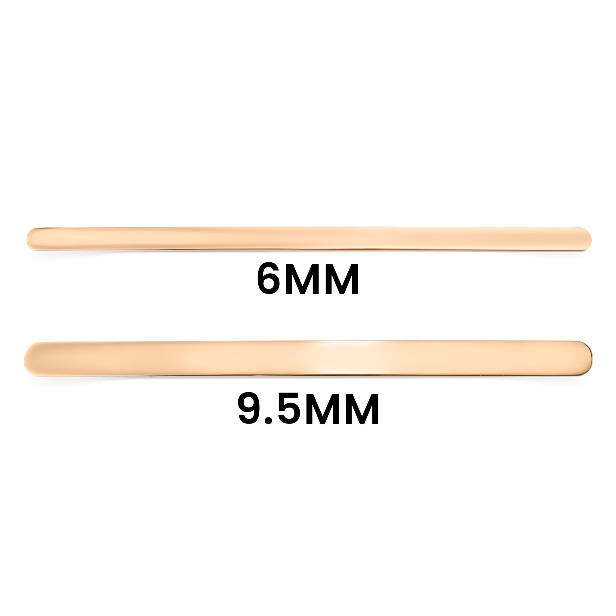 18K Rose Gold PVD Stainless Steel Engravable Cuff Bracelet