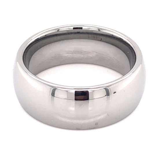 High Shine Tungsten Comfort Fit Ring