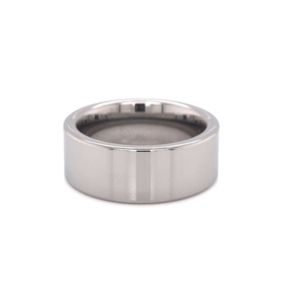 Polished Tungsten Comfort Fit Ring