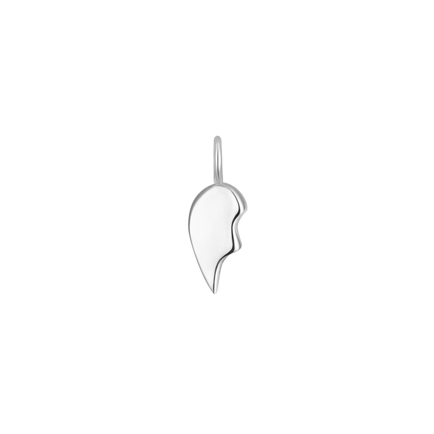 Permanent Jewelry Left Side .925 Sterling Silver Broken Heart Charm