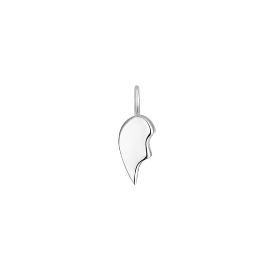 Permanent Jewelry Left Side .925 Sterling Silver Broken Heart Charm