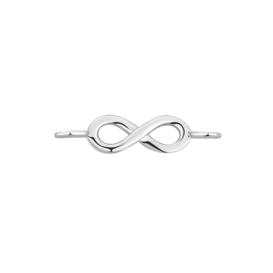 Permanent Jewelry Horizontal .925 Sterling Silver Infinity Charm
