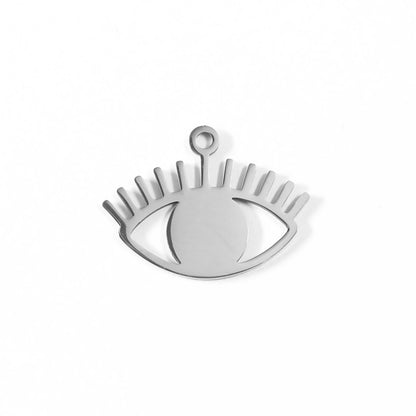 18K Gold PVD Stainless Steel Evil Eye Charm