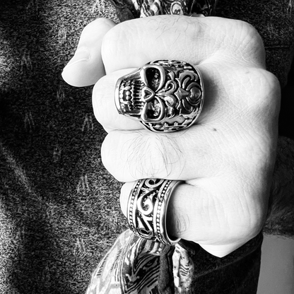 Detailed Skull Stainless Steel Ring