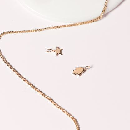 Permanent Jewelry 14K Solid Gold Star Charm