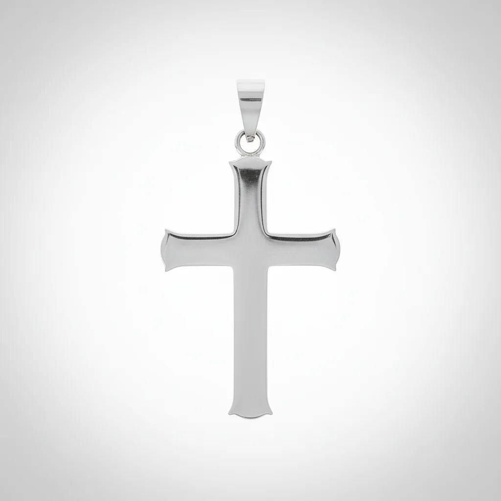 18K Gold PVD Stainless Steel Cross Pendant