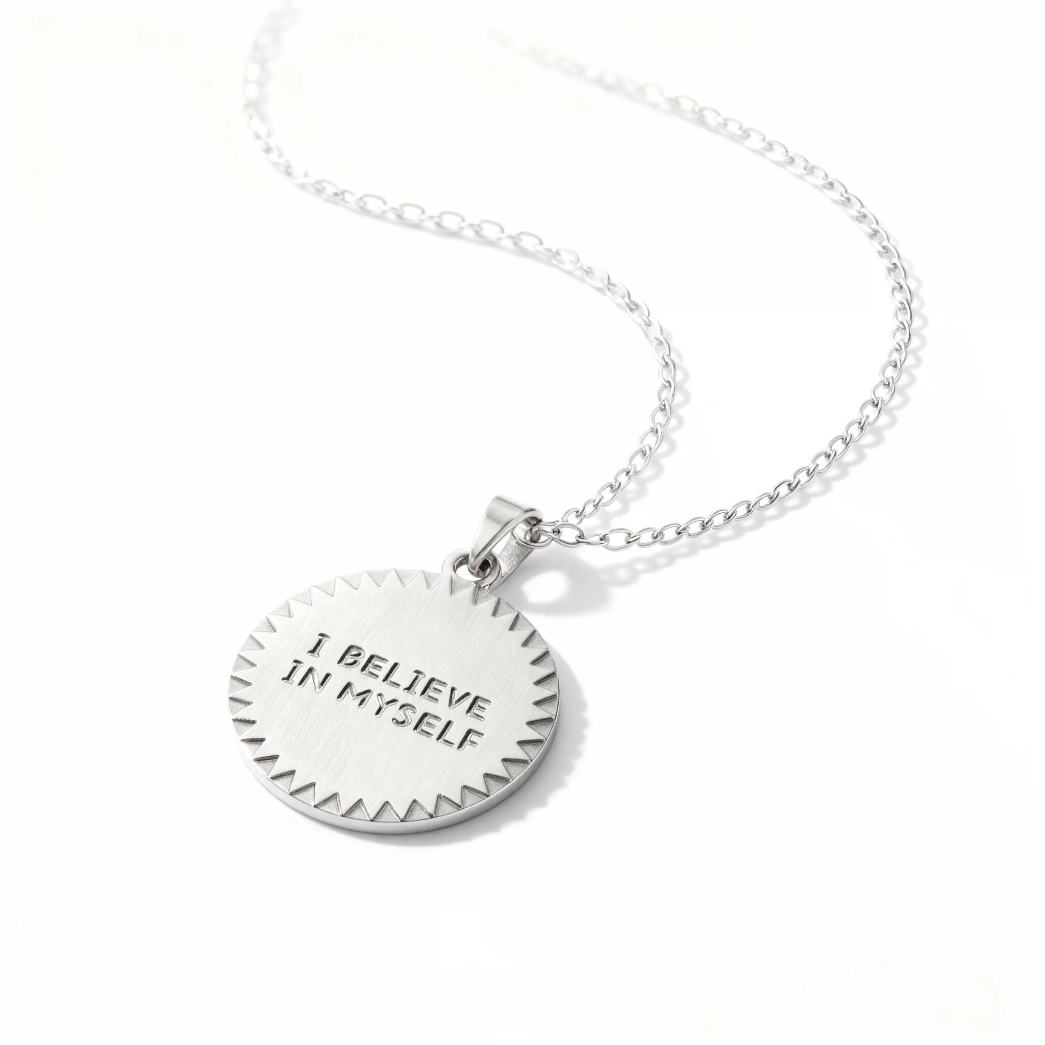 18K Gold PVD Stainless Steel "I Believe In Myself" Charm