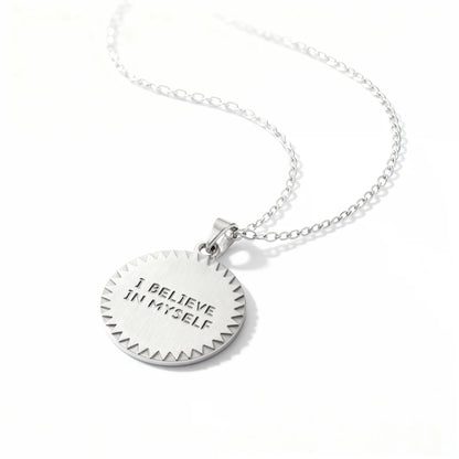 18K Gold PVD Stainless Steel "I Believe In Myself" Charm