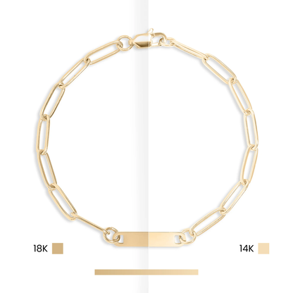 14K Gold Filled PLUS Herringbone Chain Bracelet