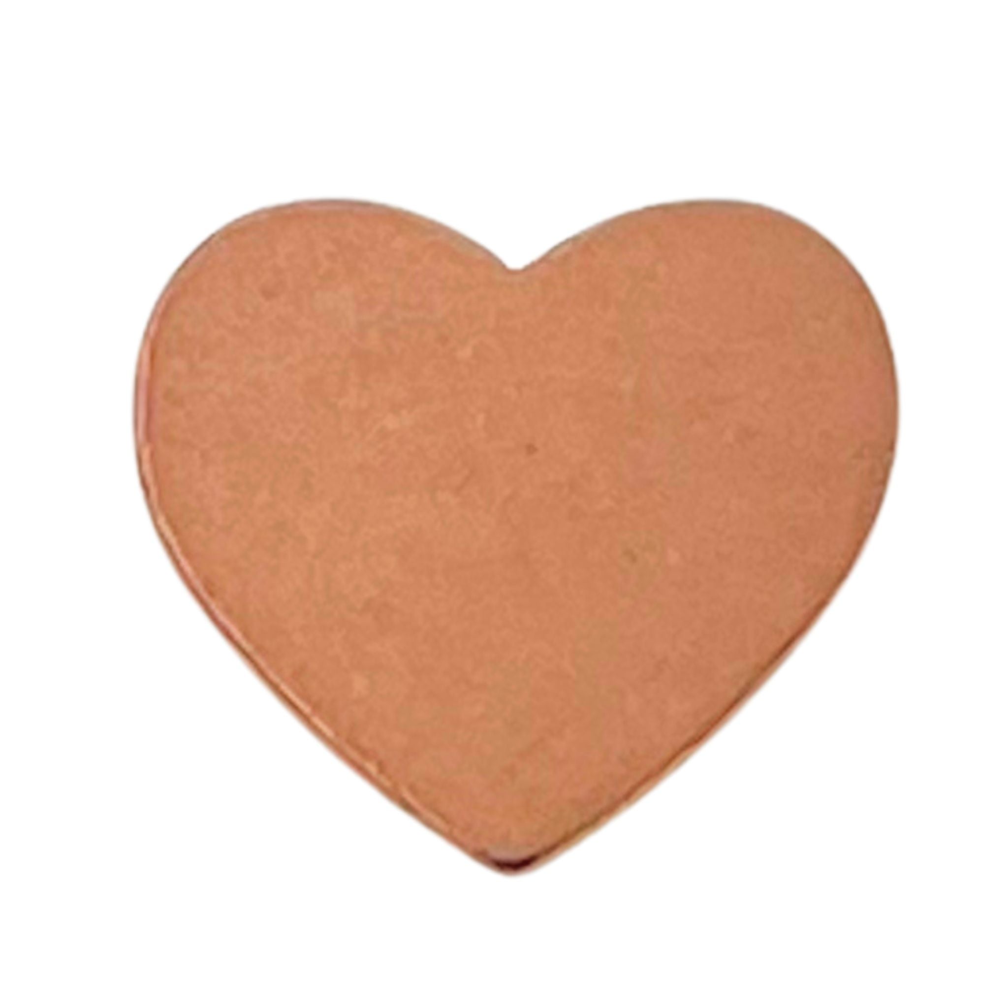 Copper Blank Heart Pendant