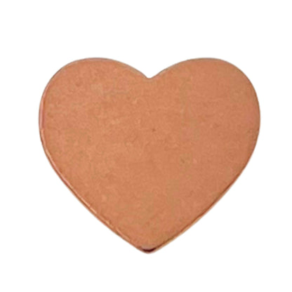 Copper Blank Heart Pendant