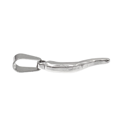 Small Italian Horn "Cornicello" Stainless Steel Pendant