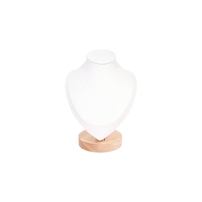 Natural Wood & Leather Necklace Display