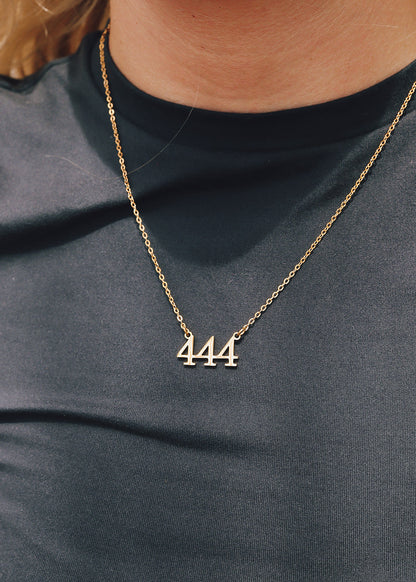 27 pc 18K Gold PVD Stainless Steel Angel Number Necklace Set