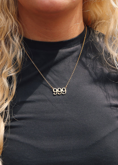 27 pc 18K Gold PVD Stainless Steel Angel Number Necklace Set
