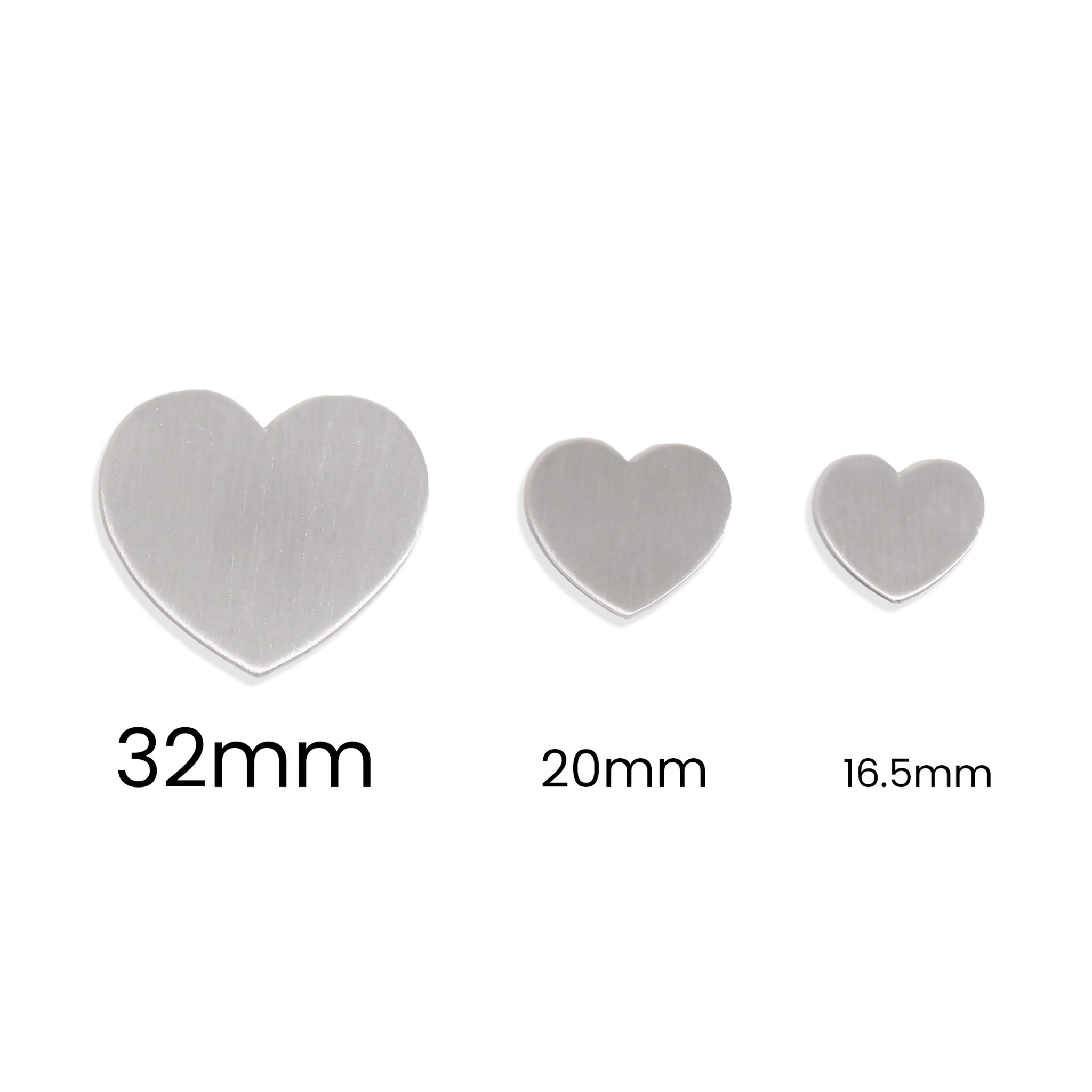 Blank Aluminum Heart