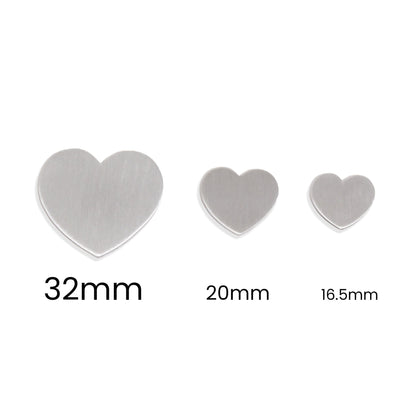 Blank Aluminum Heart
