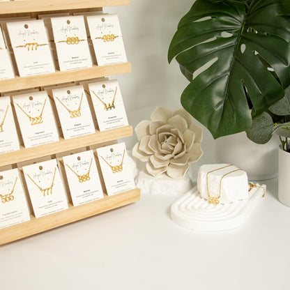 Angel Number Jewelry Display Set