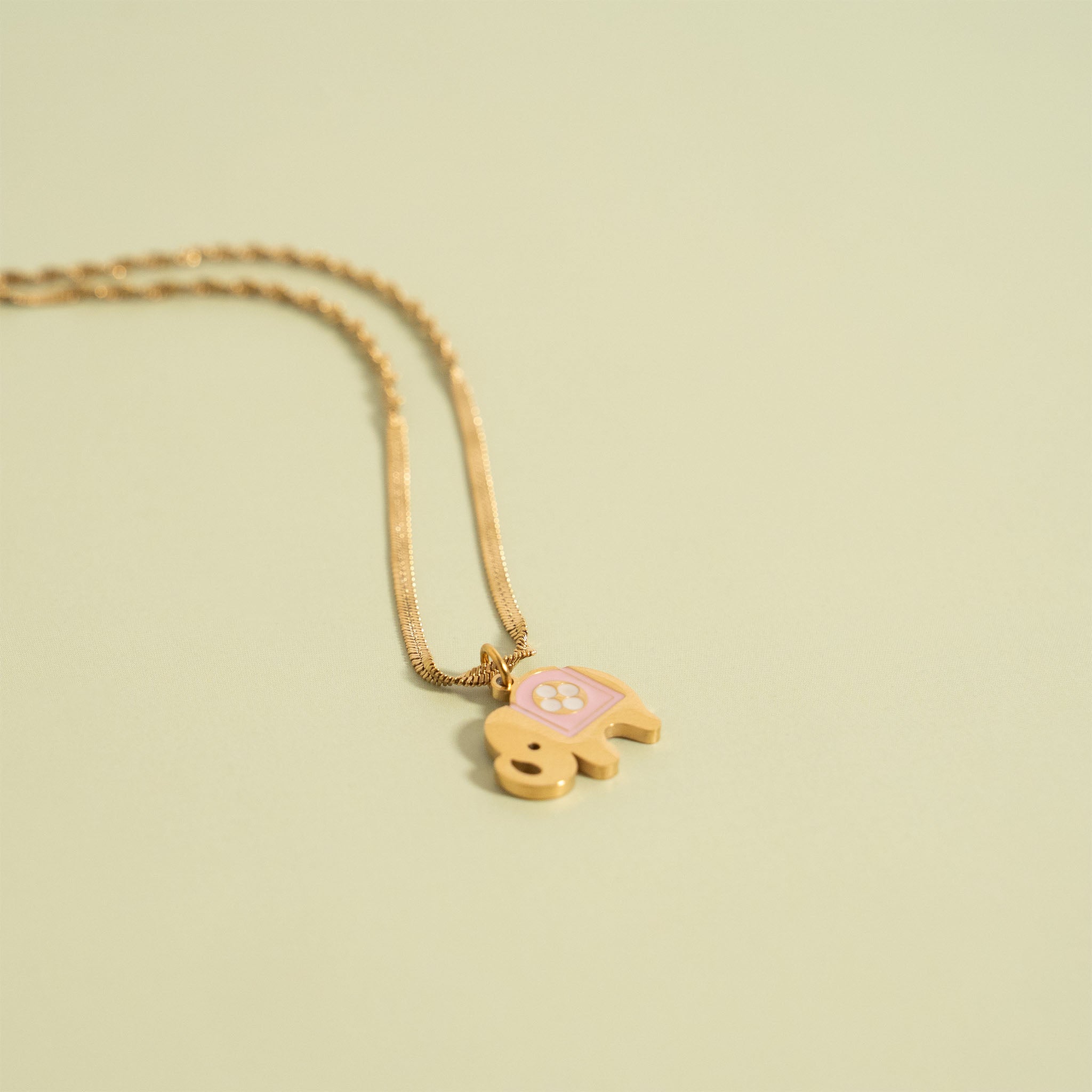 18K Gold PVD Stainless Steel Pop Of Color Charm Set